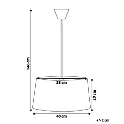 Avis Beliani Lampe suspension KALLAR Noir