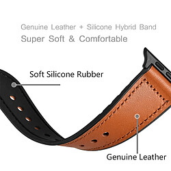 Avis Bracelet Premium SiliconLeather pour Phonecare para Honor Watch GS 4 - Brun / Noir