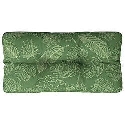 Maison Chic Coussin Confort | pouf | Coussin de palette motif de feuilles 70x40x12 cm tissu -GKD63019