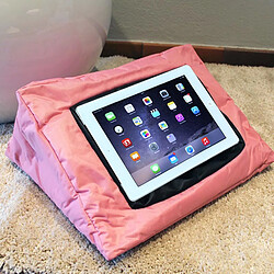 Thedecofactory ANDROID - Coussin support pour tablette multifonction rose 38x38