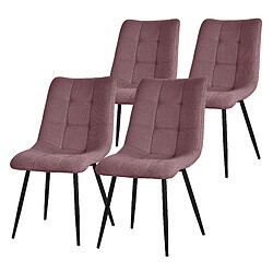 ML-Design Lot de 4 chaises de salle à manger Chaise de cuisine Chaise de salon Chaise remb