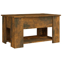 Acheter vidaXL Table basse Chêne fumé 79x49x41 cm Bois d'ingénierie