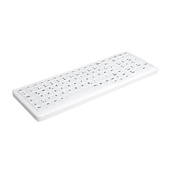 Cherry AK-C7000F-FUS-W/FR Clavier sans fil compact avec pavé numérique étanche IP68 USB blanc