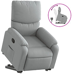 vidaXL Fauteuil inclinable Gris clair Tissu