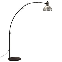 Avis vidaXL Lampadaire 25 W argent vintage 150 cm E27