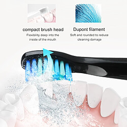 Acheter Universal Brosse à dents électrique Sonic pour adulte recharge, minuterie soins test USB charge blanchiment des dents avec 4 modes de tête | Brosse à dents électrique