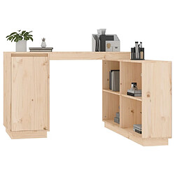 Avis vidaXL Bureau 110x50x75 cm Bois massif de pin