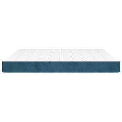 Avis Maison Chic Matelas de lit à ressorts ensachés, Matelas doux Bleu foncé 160x200x20 cm -GKD54950