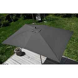 Acheter Decoshop26 Parasol de jardin 2x3m hauteur réglable polyester/bois 6kg anthracite 04_0003818