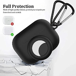 Universal AirPods Pro Silicone Case avec support d'airtag blanc