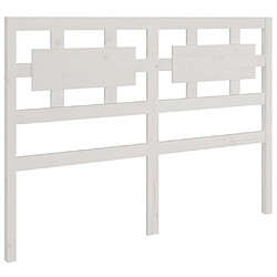 Maison Chic Tête de lit moderne pour chambre - Décoration de lit Blanc 140,5x4x100 cm Bois massif de pin -MN60782