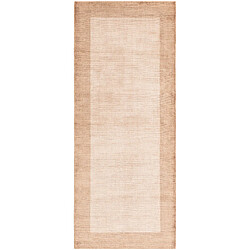 Vidal Tapis de couloir en laine 203x81 brun Darya