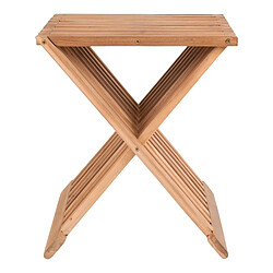 Avis EPIKASA Tabouret Bas Erto, Marron, Bois, 35x40x45 cm