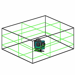 Avis Justgreenbox Outil de niveau laser multifonctionnel 4D 16 lignes vertical horizontal avec fonction d'auto-nivellement - T6112211957715