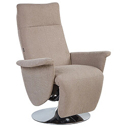 Beliani Fauteuil PRIME Tissu Taupe