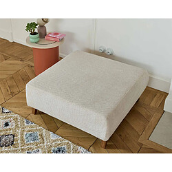 Acheter Bestmobilier Cristal - pouf modulable - 95 cm - en velours texturé