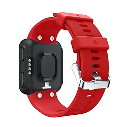 Wewoo Bracelet pour montre connectée Dragonne Sport en silicone Garmin Foreruuner 35 Rouge