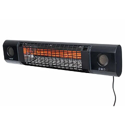 Avis Sunred Chauffage mural Sun and Sound 2000 W Rosé de couche Noir