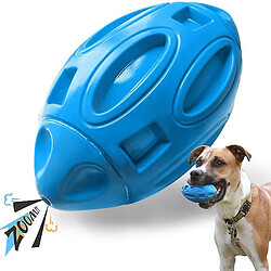 Jouet pour chien Ball Voice Rubber Rugby résistant aux morsures, aux grincements, aux jeux d’animaux de compagnie