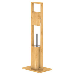 EISL Porte-rouleau de papier de toilette et brosse Bambou 30x21x82 cm