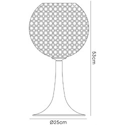 Avis Luminaire Center Lampe de Table Ava 3 Ampoules chrome poli/cristal