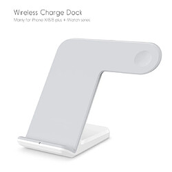 Wewoo Chargeur sans fil magnétique vertical F11 pour la charge QI des téléphones mobiles standard et de la série Apple Watch blanc