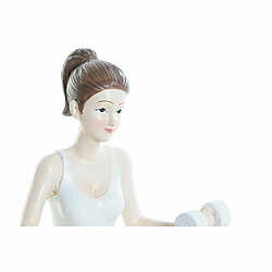 Figurine Décorative DKD Home Decor Rose Résine Yoga (20 x 8 x 16,5 cm)