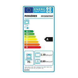 Acheter Four encastrable pyrolyse - chaleur pulsée ROSIERES RFC3O5879INP - noir - porte froide - Classe A