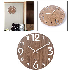 Avis Horloge Murale En Bois à Piles De Mode Pour Le Décor De Patio De Salon à La Maison 411