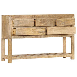 Avis Maison Chic Buffet,Meuble de Rangement,commode pour salon,Cuisine 120 x 30 x 75 cm Bois de manguier massif -MN83631