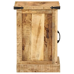 Avis vidaXL Table de chevet 40x35x50 cm bois de manguier massif