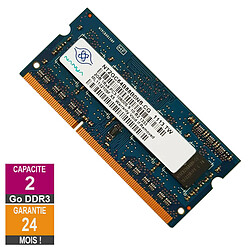 Barrette Mémoire 2Go RAM DDR3 Nanya NT2GC64B88B0NS-CG SO-DIMM PC3-10600 1333MHz 1Rx8 - Reconditionné