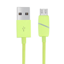 Avis Wewoo Câble vert pour Samsung, HTC, Sony, Huawei, Xiaomi 1M Circular Bobbin Gift Box Style Micro USB à USB 2.0 de synchronisation de données avec LED,