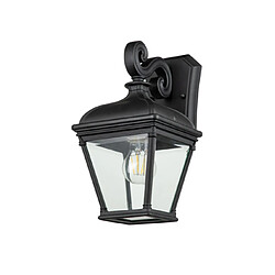 Elstead Lighting Applique murale extérieur Bayview Aluminium,verre biseauté transparent Noir