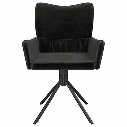 Maison Chic Lot de 2 Chaises pivotantes à manger | Fauteuil Chaise de cuisine Noir Velours -GKD49328 pas cher