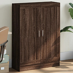 vidaXL Bibliothèque chêne marron 82,5x30,5x115 cm bois d'ingénierie 