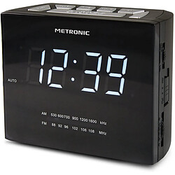 Metronic radio Réveil avec grand Affichage LED noir