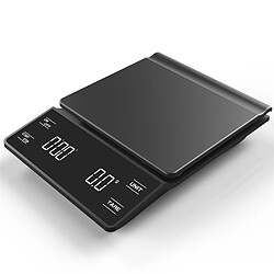 Avis Universal Tableaux et minuteries électroniques de cuisine Balance numérique Echelle de café intelligente Balance de précision Balance alimentaire domestique Balance de poids 3kg/0.1G |(Le noir)