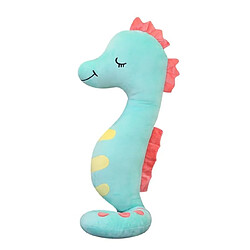 Universal (Vert) Peluche hippocampe géant de 80 cm Poupée en peluche molle colorée Décoration de chambre kawaii Dessin animé Coussin Coussin Cadeau pour enfants | Oreiller de luxe