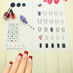 Nail art pratique silicone mat pad polonais estampage transfert diy palette # 3 pas cher