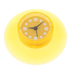 Mini horloge de douche étanche avec ventouse pour cuisine jaune pas cher