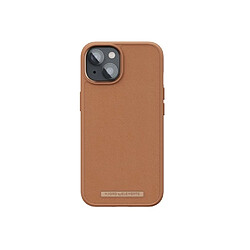 Avis NJORD Coque pour iPhone 14 en Cuir Véritable Marron clair