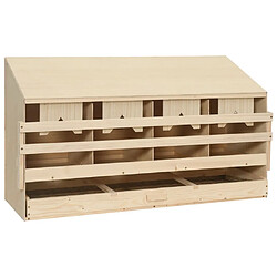 vidaXL Pondoir 4 compartiments 106x40x59 cm bois de pin massif