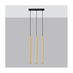 Luminaire Center Suspension Pastelo Acier Or poli