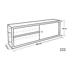 Helloshop26 Armoire murale cuisine professionnelle inox 160 x 40 x 65 cm 3614121 pas cher