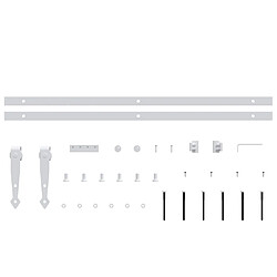 Avis vidaXL Kit mini de porte d'armoire coulissante Acier au carbone 152 cm