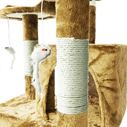 Acheter Helloshop26 Arbre à chat 170 cm corde en sisal griffoir grattoir jeux plateforme beige 16_0000004