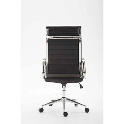 Avis Decoshop26 Fauteuil de bureau en synthétique noir avec assise rembourrée pivotant BUR10239