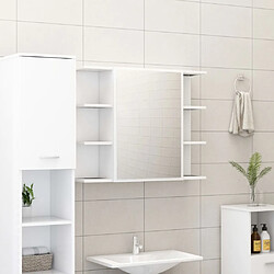 Avis Maison Chic Armoire de Bain | Ensemble de 3 meubles salle de bain Blanc Aggloméré -GKD24745