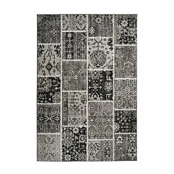 Paris Prix Tapis Patchwork à Poils Courts Ariya Gris 120 x 170 cm